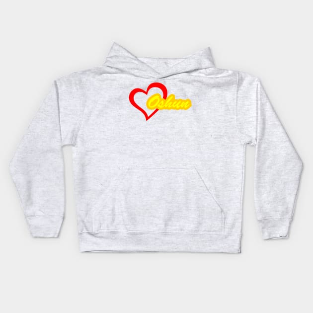 Heart Oshun Kids Hoodie by Korvus78